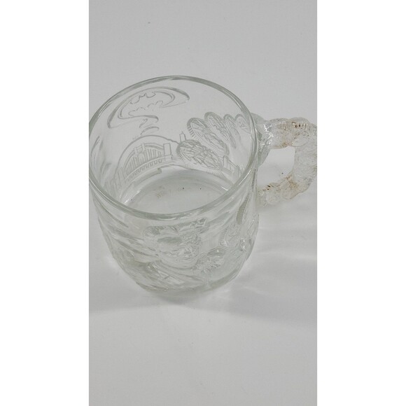 Batman Forever McDonald's Collector Glass Coffee Mug Two-Face 1995 Limited Ed - Picture 8 of 12
